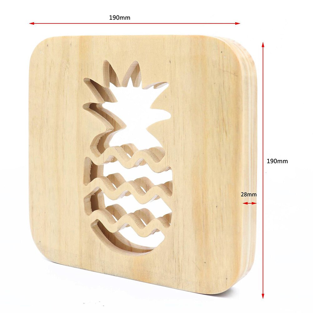 LED Wooden Pineapple Night Light for Kids' Room