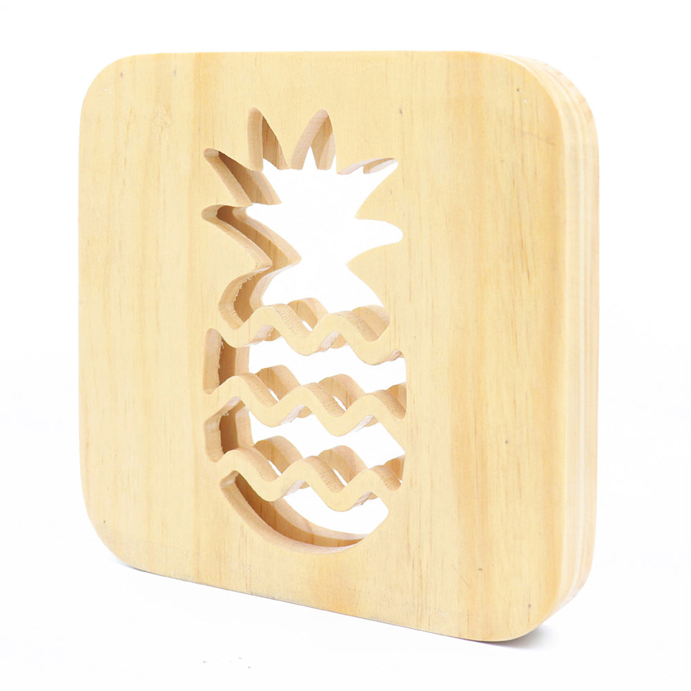 LED Wooden Pineapple Night Light for Kids' Room